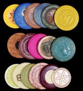 17 MISCELLANEOUS GAMBLING CHIP