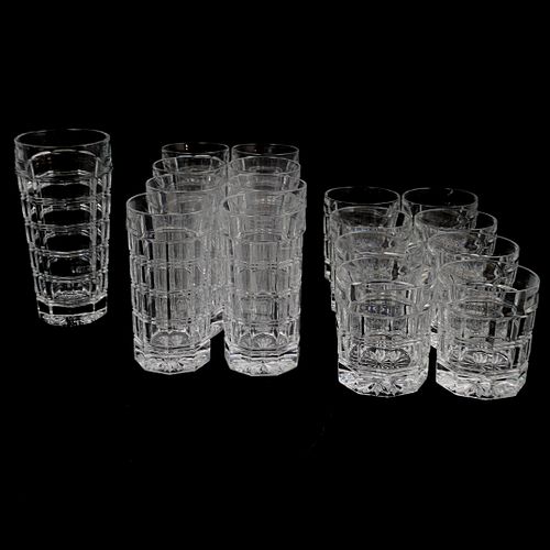 (17 PC) REED & BARTON "TOB" CRYSTAL