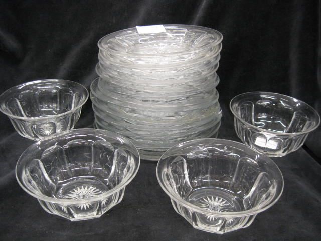 17 pcs. Heisey Glass;13 dishes &