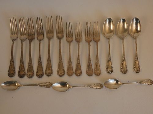 17 PCS STERLING FLATWARELot fancy