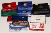 17 PROOF SETS, 3 SILVER; SILVE