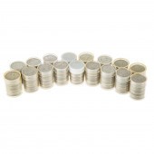 17 ROLLS OF 40% SILVER JFK HAL