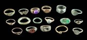 17 ROMAN BRASS, BRONZE, GLASS,