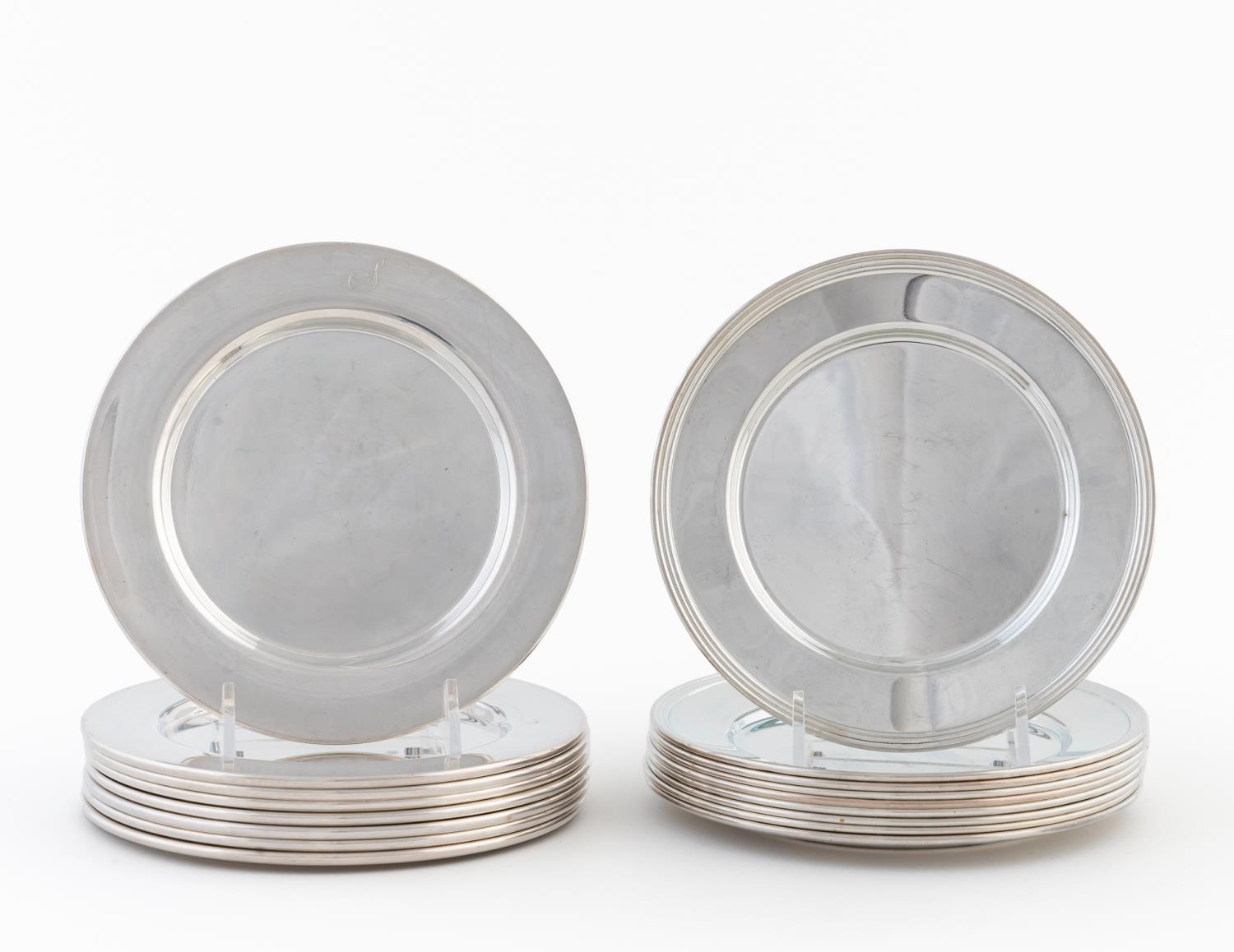 17 SILVERPLATE BREAD PLATES, ROGERS