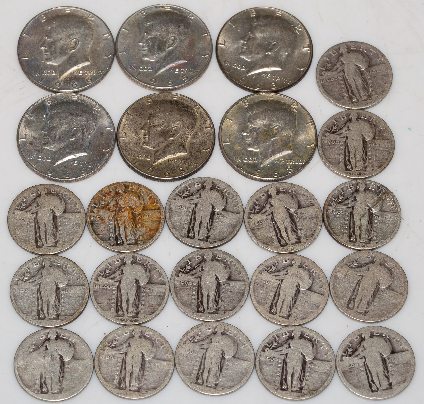 17 STANDING LIBERTY QUARTERS &