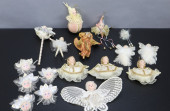 17 VINTAGE ANGELS AND ORNAMENT