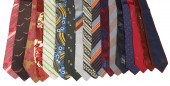 (17) Vintage designer ties to