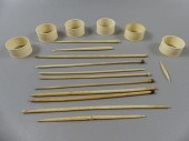 17 WHALE BONE ITEMSLot of 17 a
