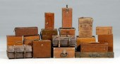 17 wood and leather cases for