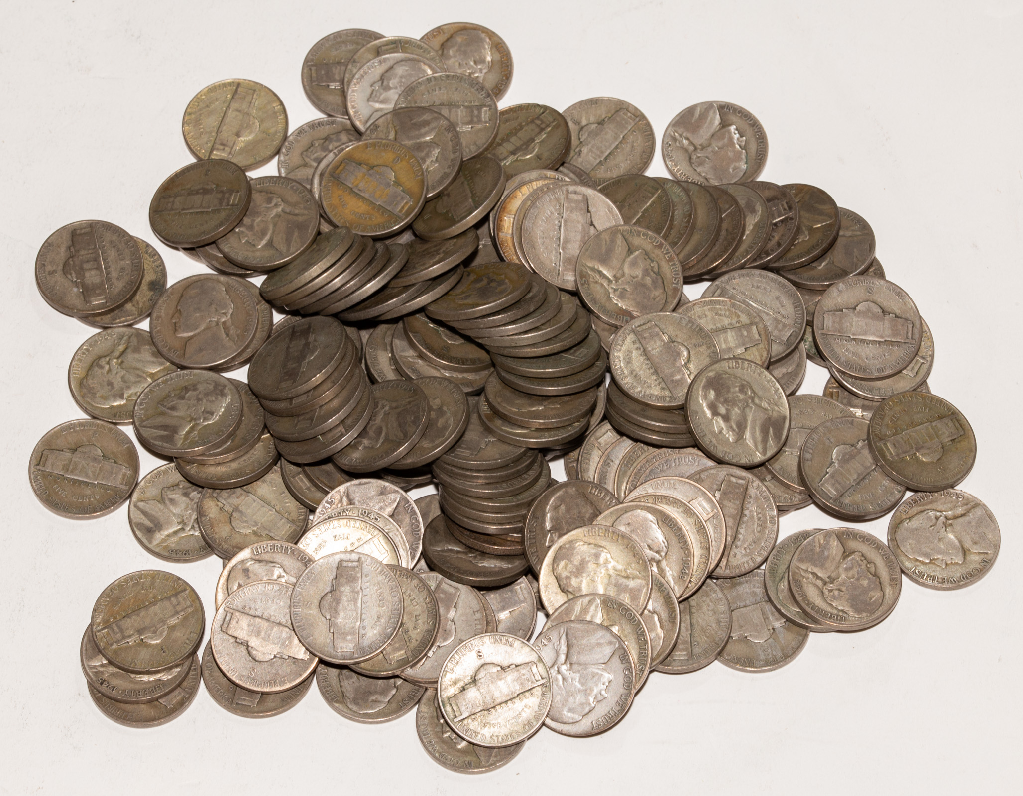 170 SILVER WAR NICKELS .