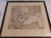 1706 DANIA REGNUM MAP BY SCHEN