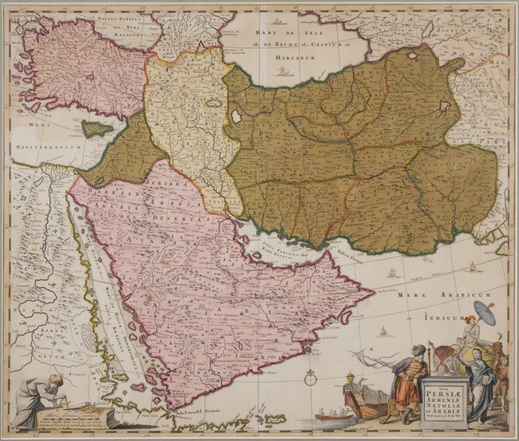 1710 MAP, DE WITT, NOVA PERSIA,