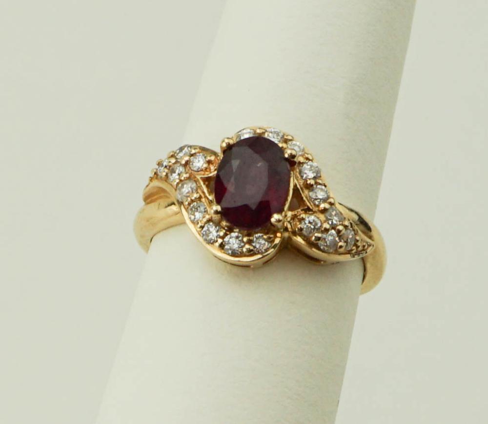 1.71CT RUBY AND DIAMOND