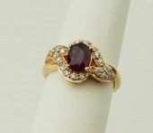 1.71CT RUBY AND DIAMOND RING1.