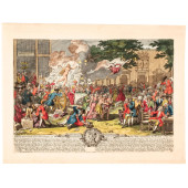 1721 HANDCOLORED ENGRAVED BRIT