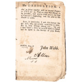 1726 COLONIAL BOSTON BOOK: PRA