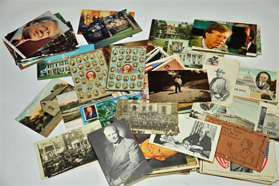 173 PRESIDENTIAL POSTCARDS. Various
