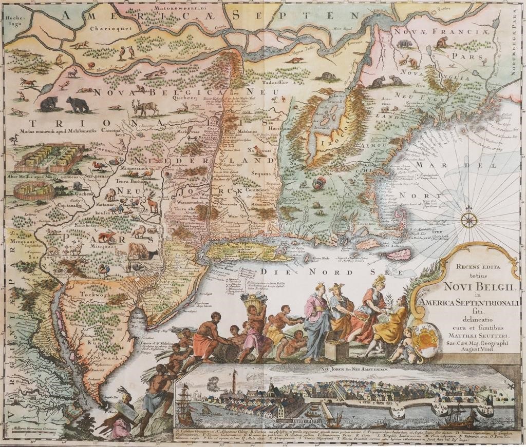 1730 ORIGINAL SEUTTER MAP NEW