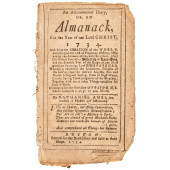 1733-PRINTED NATHANIEL AMES, B