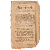 1733-PRINTED NATHANIEL AMES, B