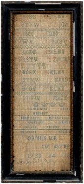 1738 English band sampler, sti