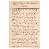 1745 HANDWRITTEN INSTRUCTIONS