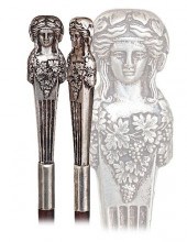 175. SILVER DRESS BADINE CANE