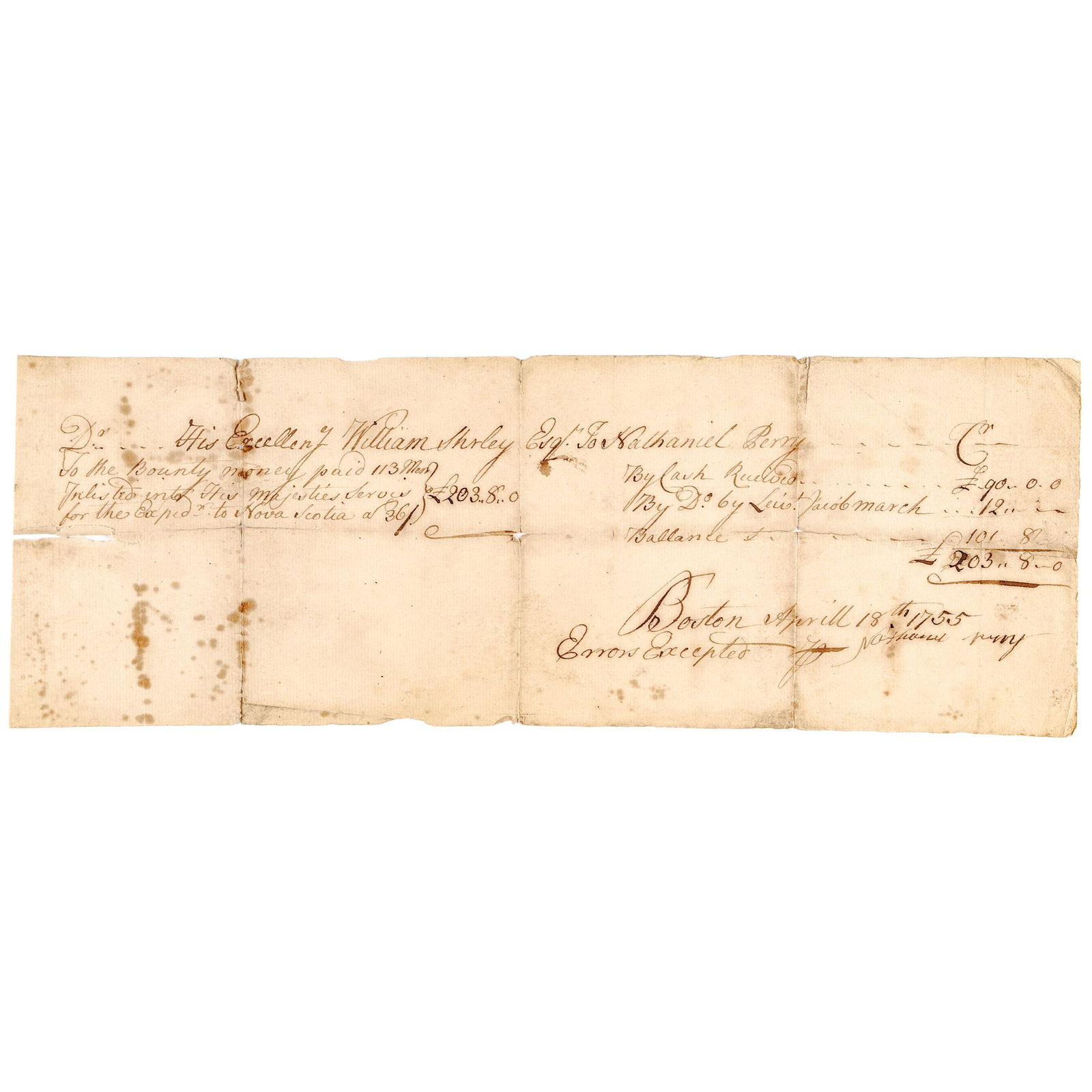 1755 SOLDIERS PAYMENT ENLISTED