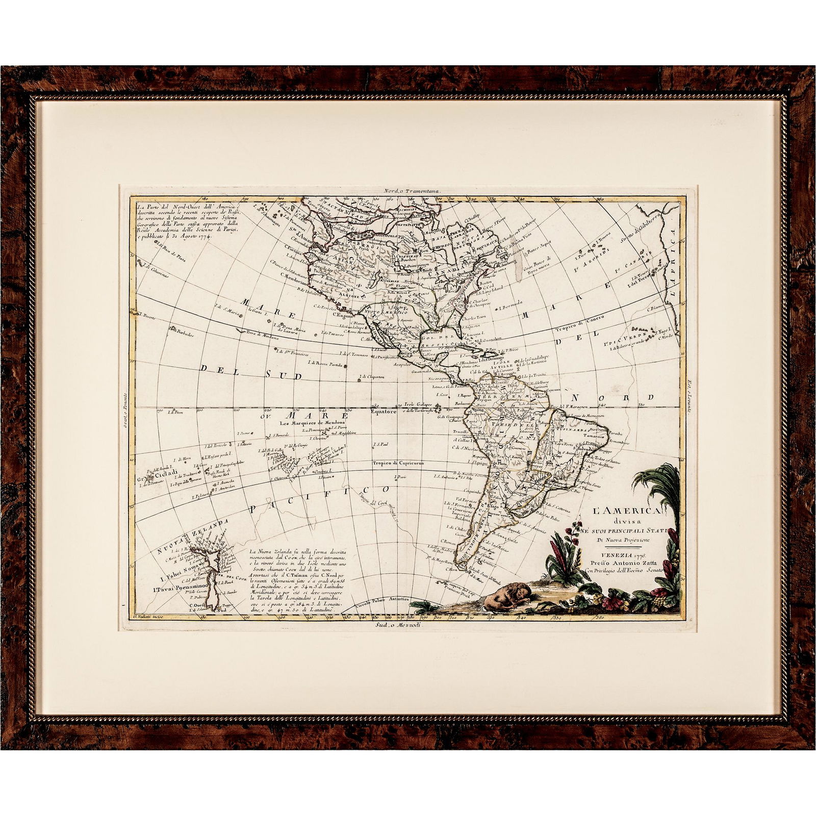 1770 PUBLISHED HAND-COLORED
