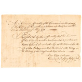 1771 RARE PAYMENT RECEIPT FOR