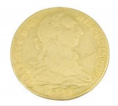 1773 SPAIN 4 ESCUDOS GOLD FRAN