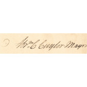 1774 MAYOR ABRAHAM CUYLER SIGN