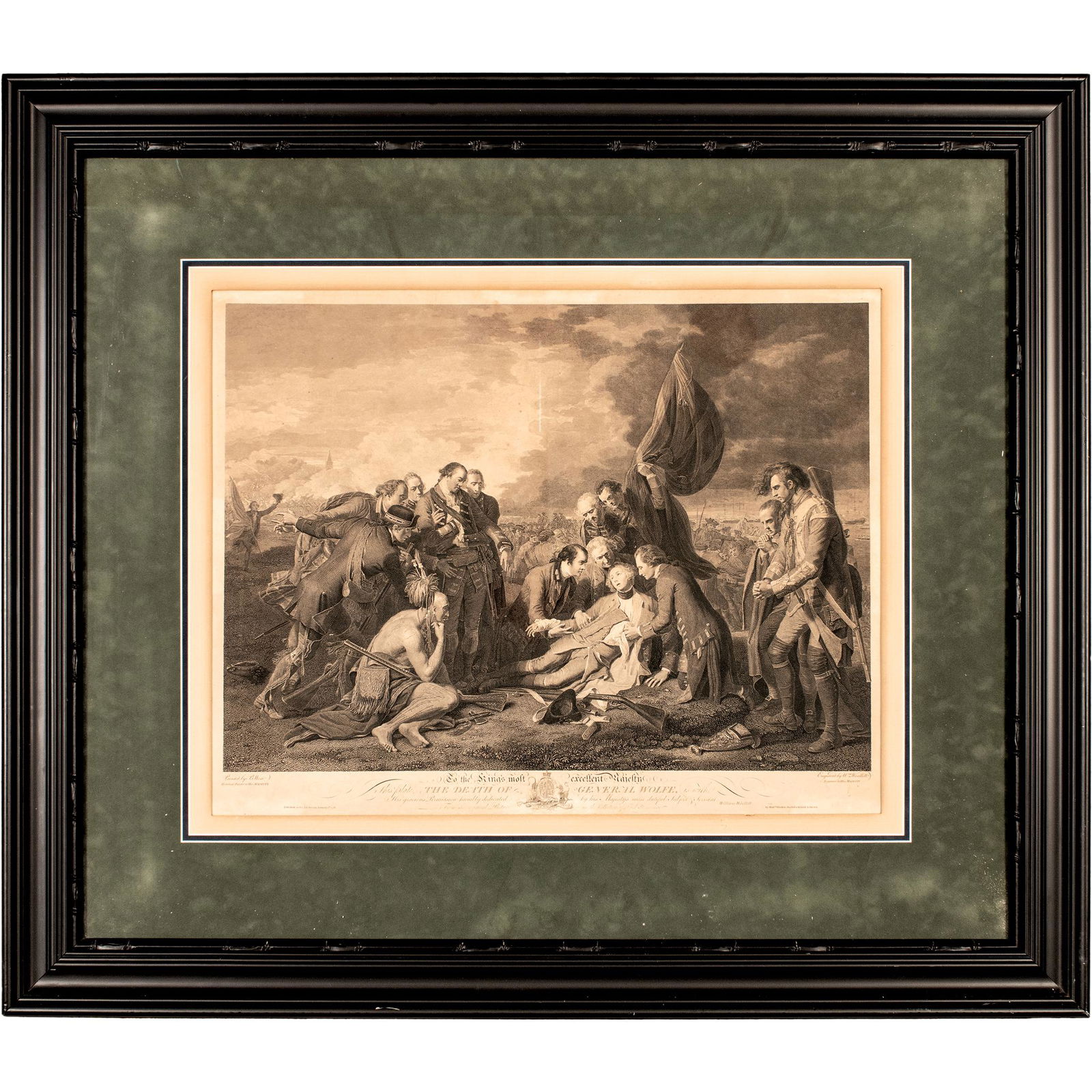 1776 ENGRAVED PRINT, THE DEATH OF