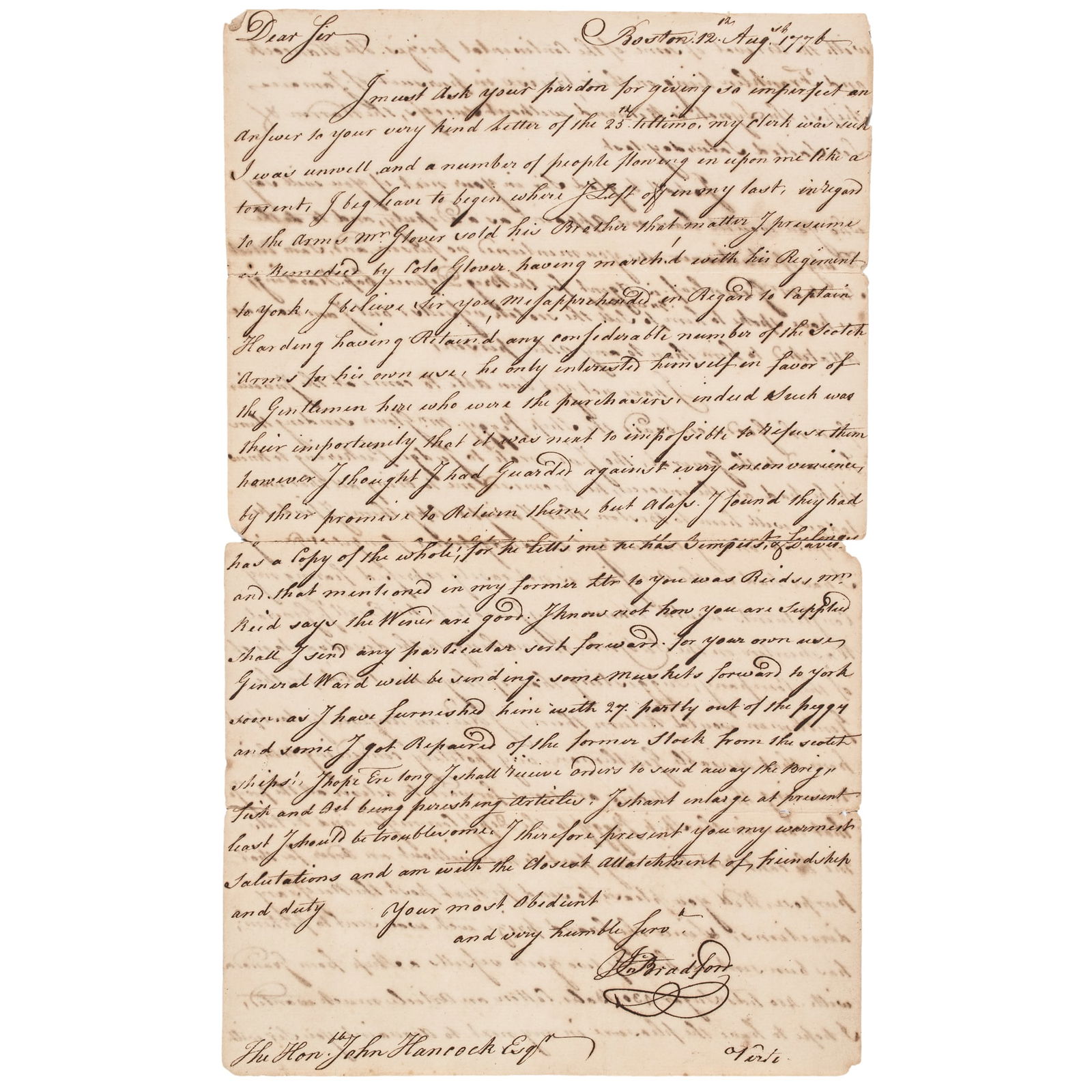 1776 HISTORIC CONTENT JOHN BRADFORD