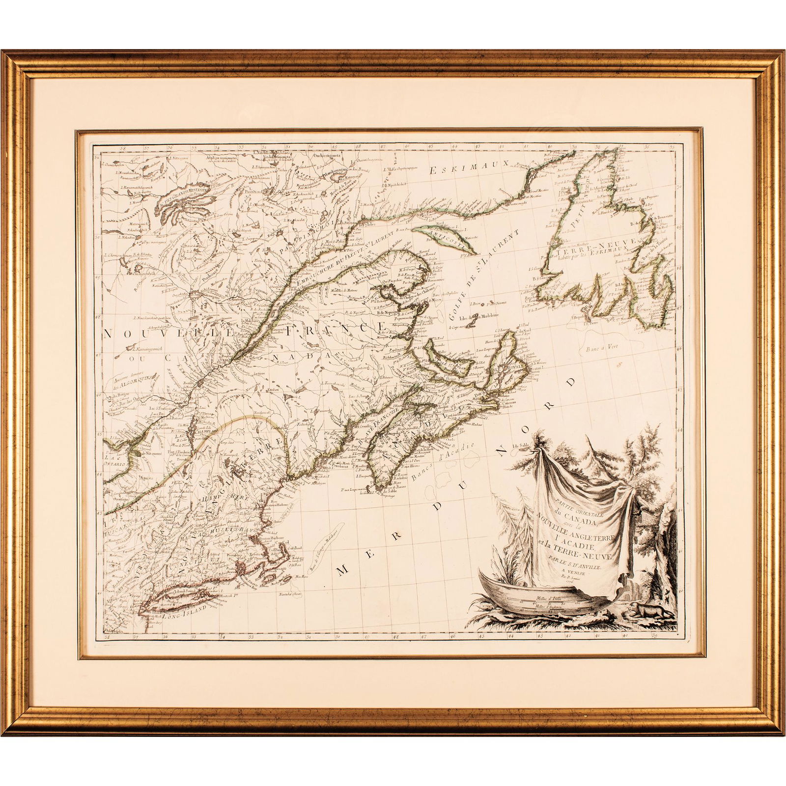 1776 MAP, PARTIE ORIENTALE DU