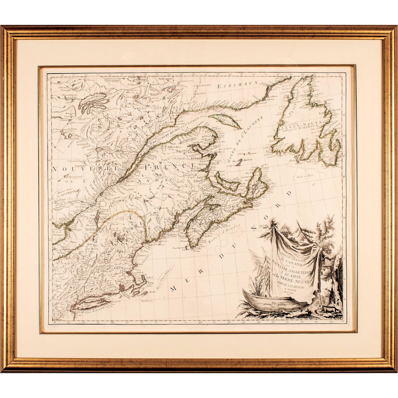 1776 MAP, PARTIE ORIENTALE DU