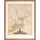1777 HAND-COLORED MAP TITLED: