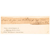 1777 JOHN NIXON SIGNED OATH, G
