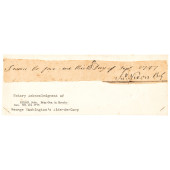 1777 JOHN NIXON SIGNED OATH, G