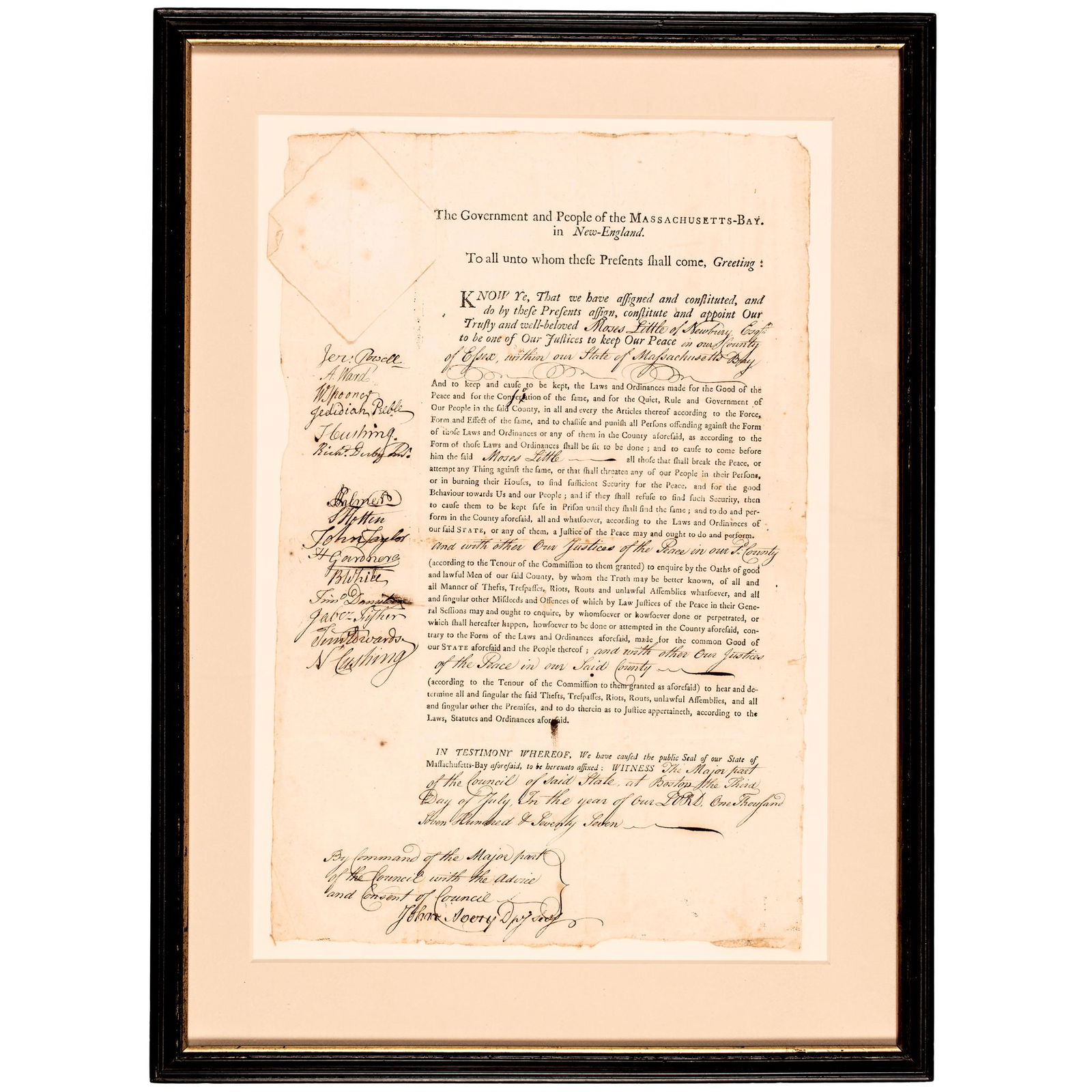 1777 REVOLUTIONARY WAR MASS.