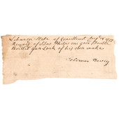 1777 SILAS PHELPS RECEIPT FOR