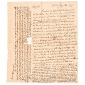 1777 THOMAS CUSHING LETTER TO