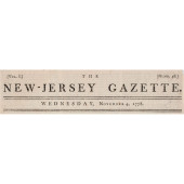 1778 NEW JERSEY REVOLUTIONARY
