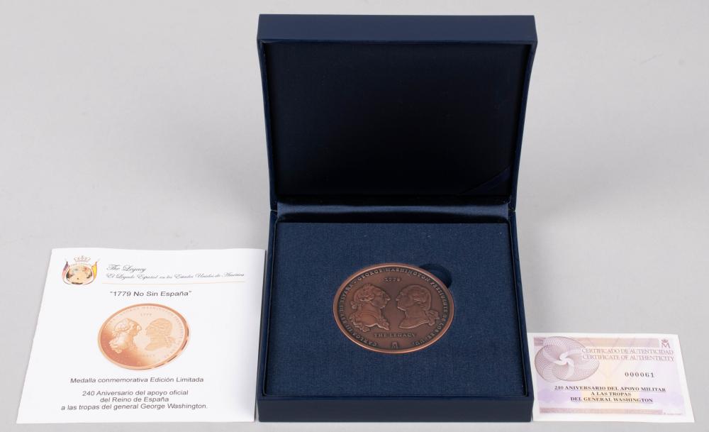'1779 NOT WITHOUT SPAIN' COPPER