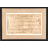 1779 RARE BOSTON MANUSCRIPT MI