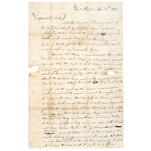 1779 REVOLUTIONARY WAR LETTER