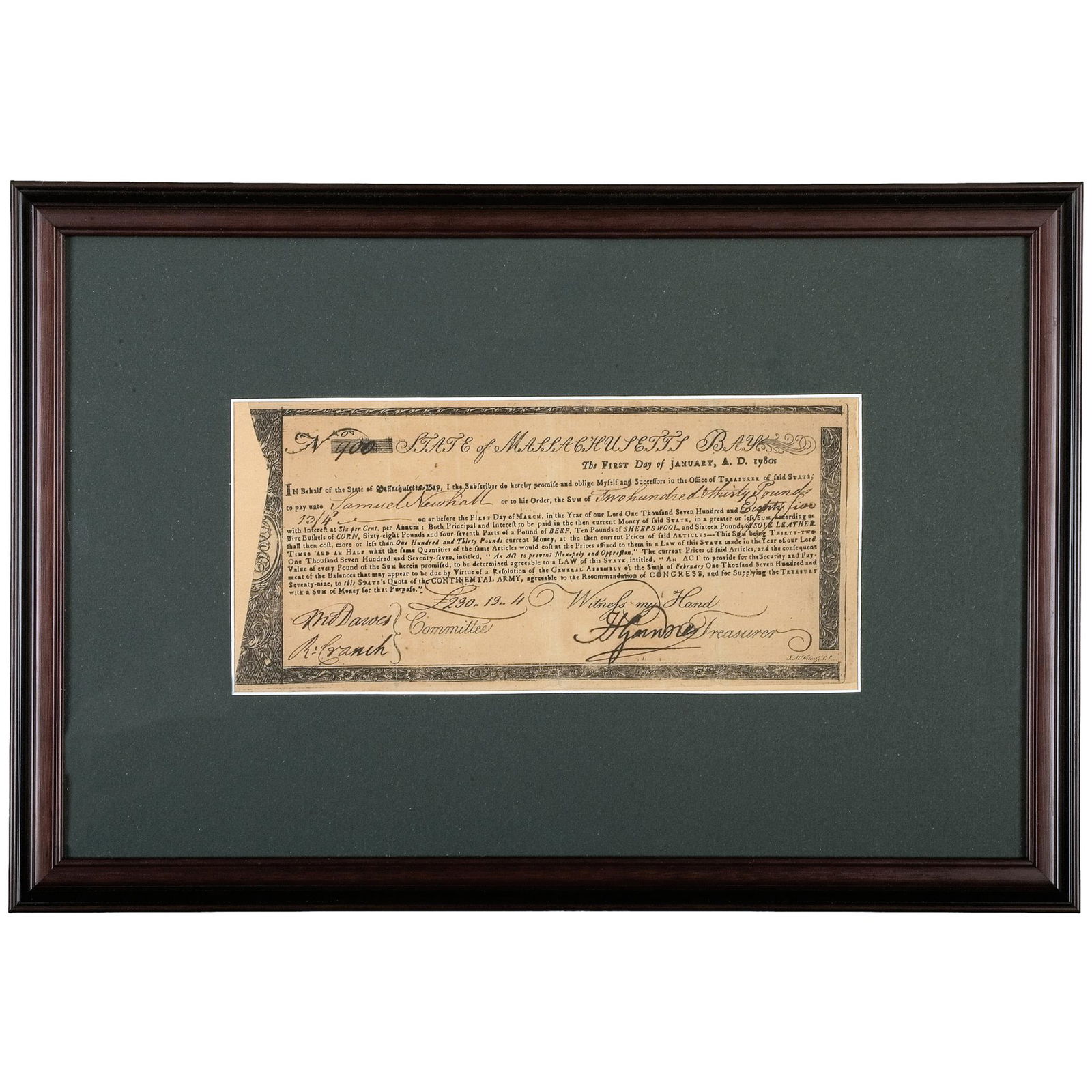 1780 REVOLUTIONARY WAR