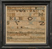 1780 SAMPLER, JOANNA HOWE, WIT