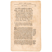 1781 CT, REV. WAR ACTS ON HIGH