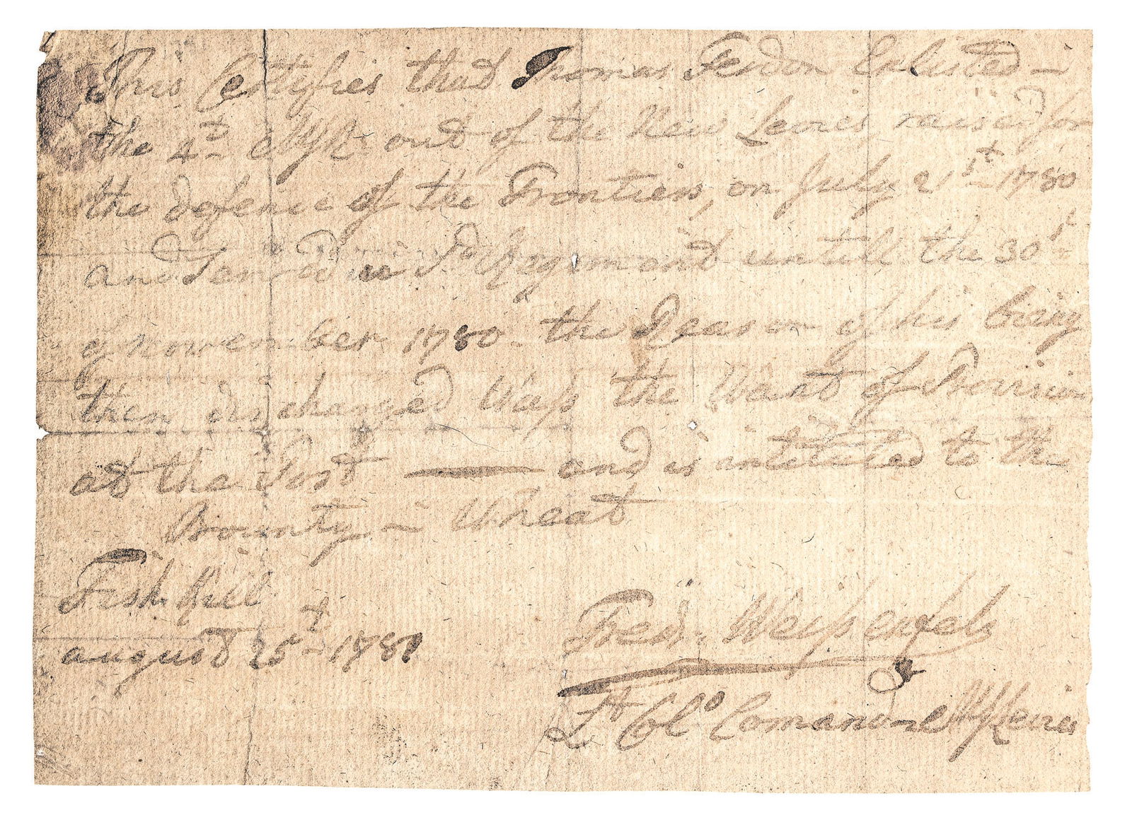 1781 SOCIETY OF CINCINNATI + REV.